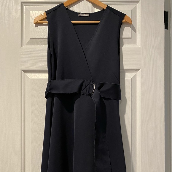 Zara Dresses Zara Navy Blue Dress Poshmark